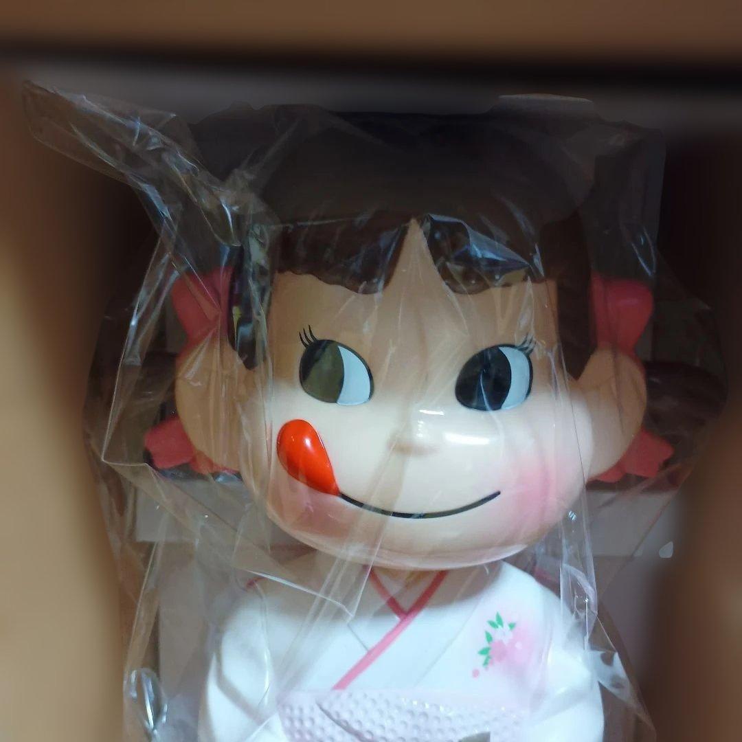 不二家 ペコちゃん 人形 白
