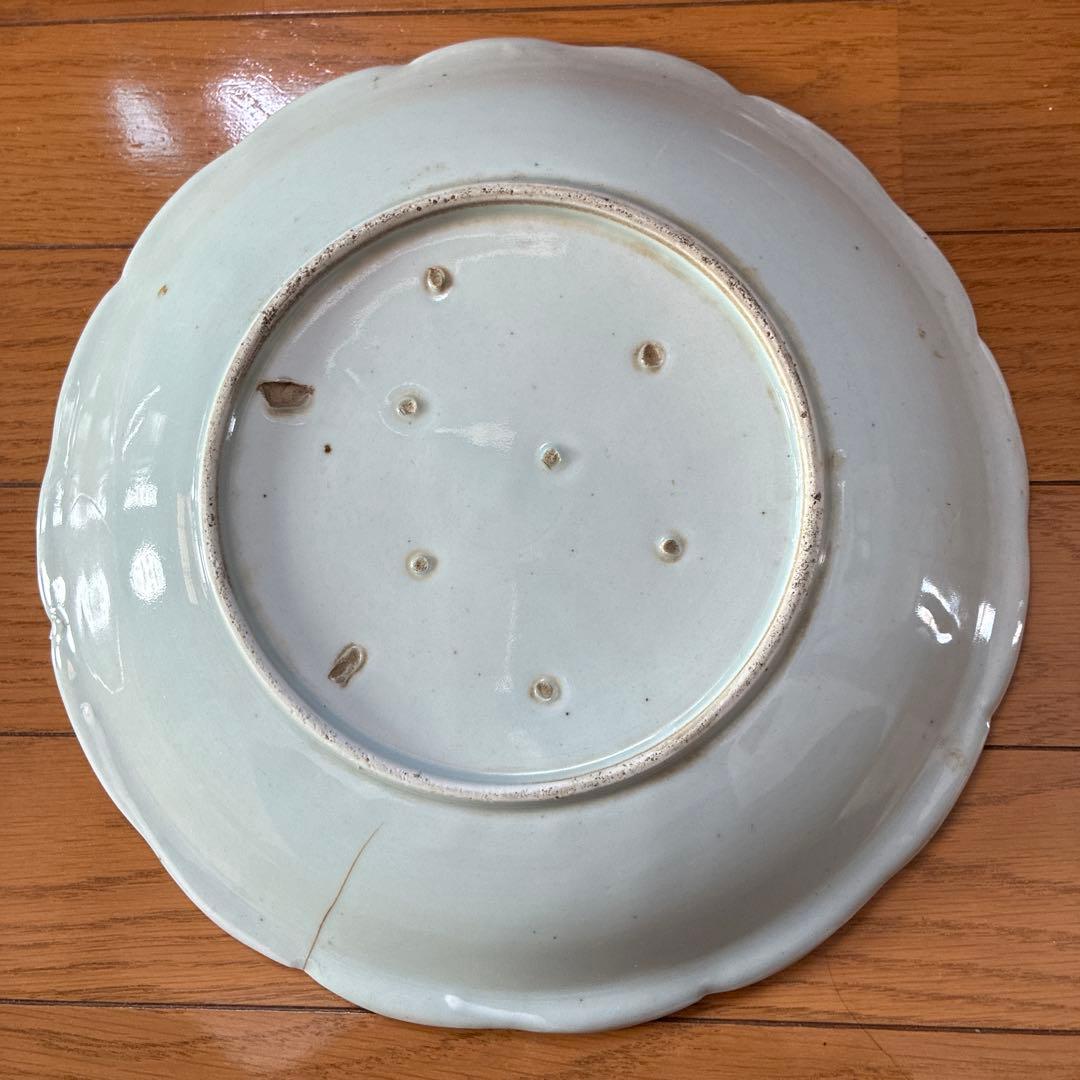 古伊万里　大皿　鶴