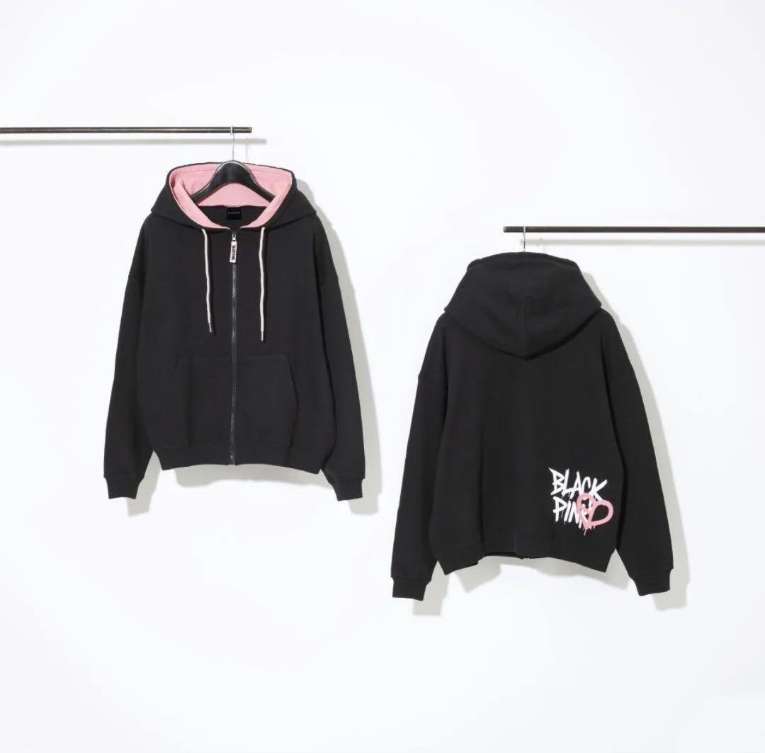 【はやもんがち】BLACKPINK ジップアップフーディー STREET L