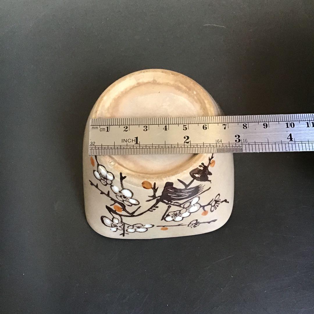 古陶器　梅図小鉢2個セット　骨董品　アンティーク　レトロ