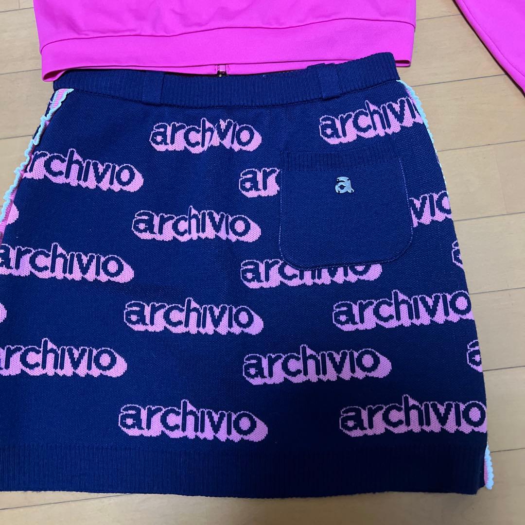 archivio ジップアップジャケットとスカートセット