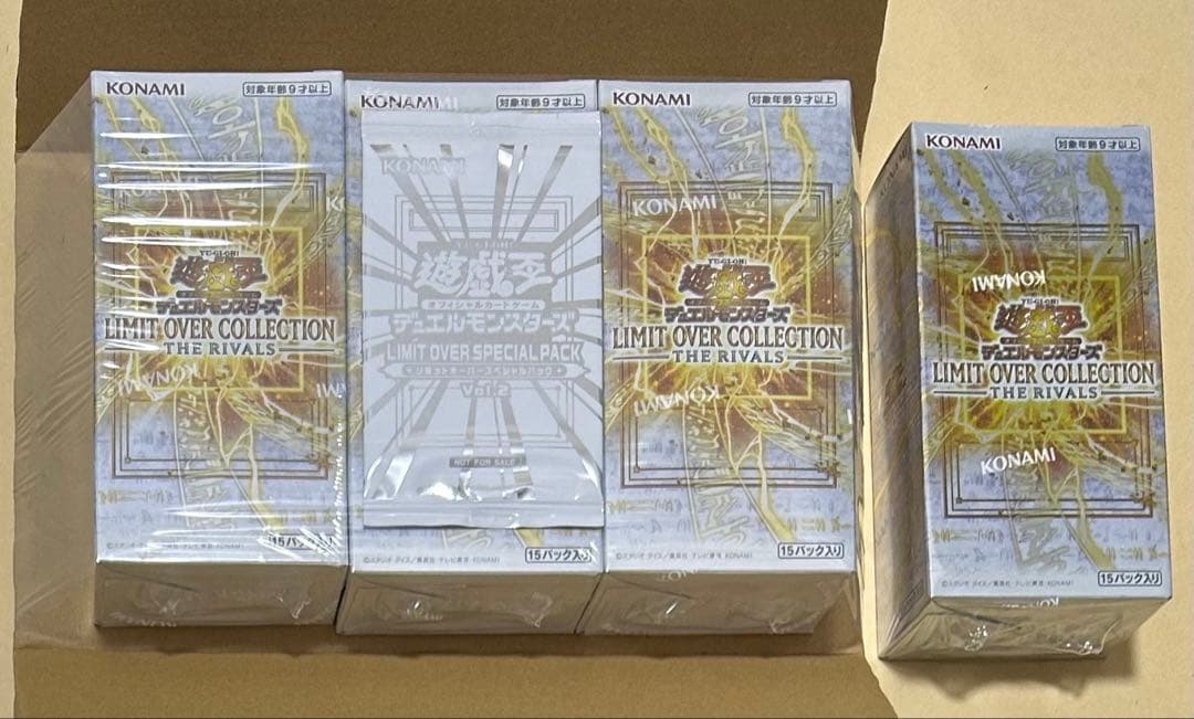 遊戯王　リミットオーバーコレクション　rivals　4BOX　シュリンク付き