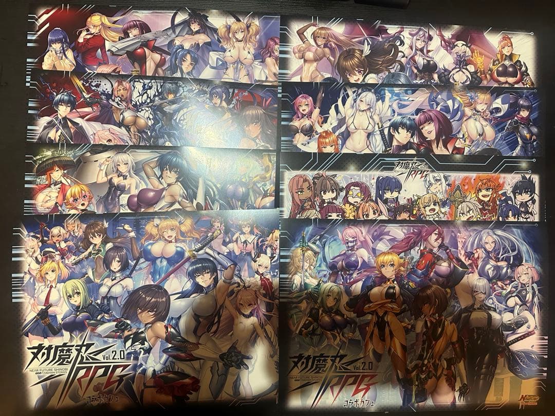 対魔忍RPG ランチョンマットコラボカフェ 予約特典 NewType新宿 全種類