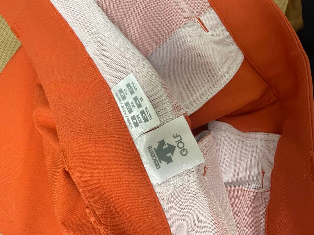 DESCENTE GOLF プリーツスカートSSオレンジショートパンツSS未使用