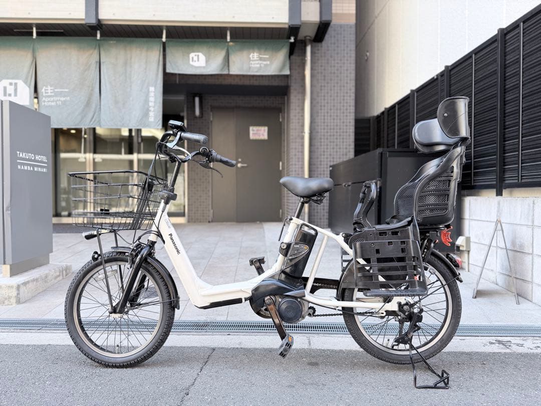 大阪府　子供　Panasonic 電動アシスト自転車 チャイルドシート付き