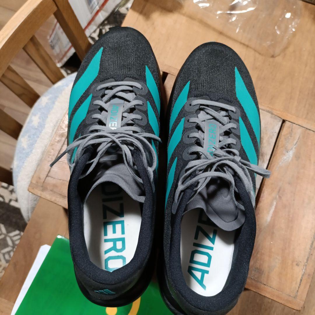 美品adizero Evo SL 28cm　緑×黒