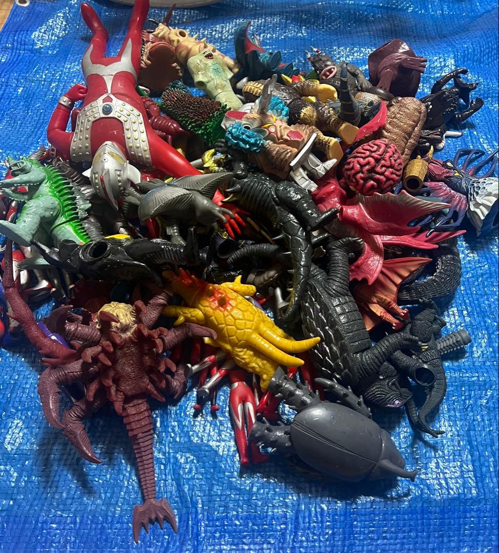 ウルトラマン　ゴジラ　ソフビ　ミニソフビ　大量　ジャンク品　まとめ売り