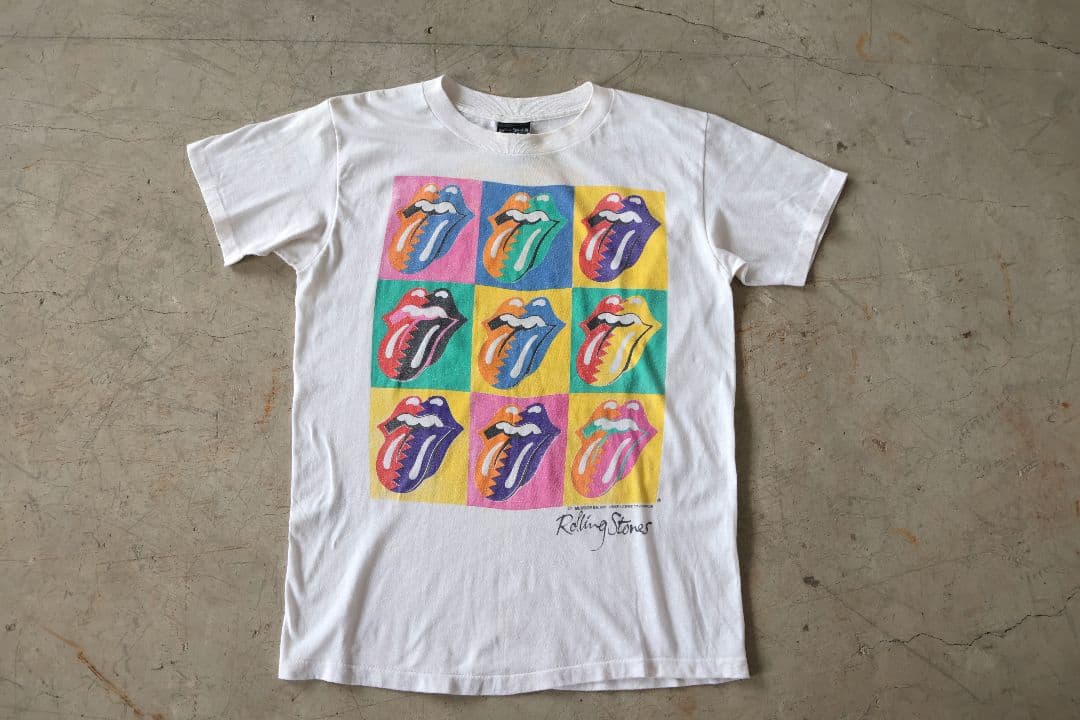 80'S ザ ローリングストーンズ 東京公演 バンドTシャツ 白L 90'S