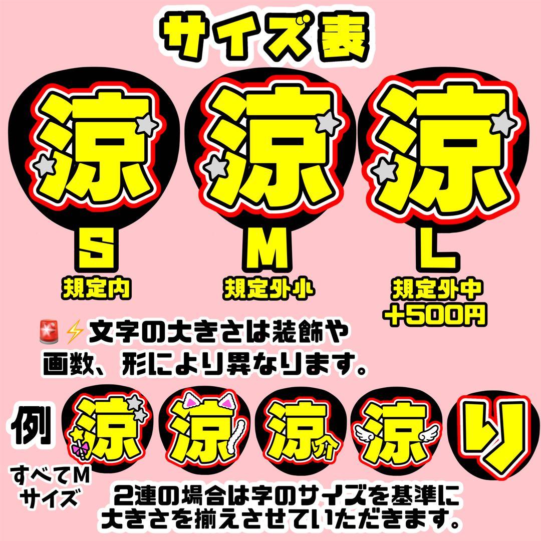 みれれれ様 うちわ文字 文字パネル オーダー