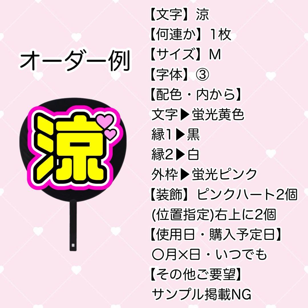 みれれれ様 うちわ文字 文字パネル オーダー