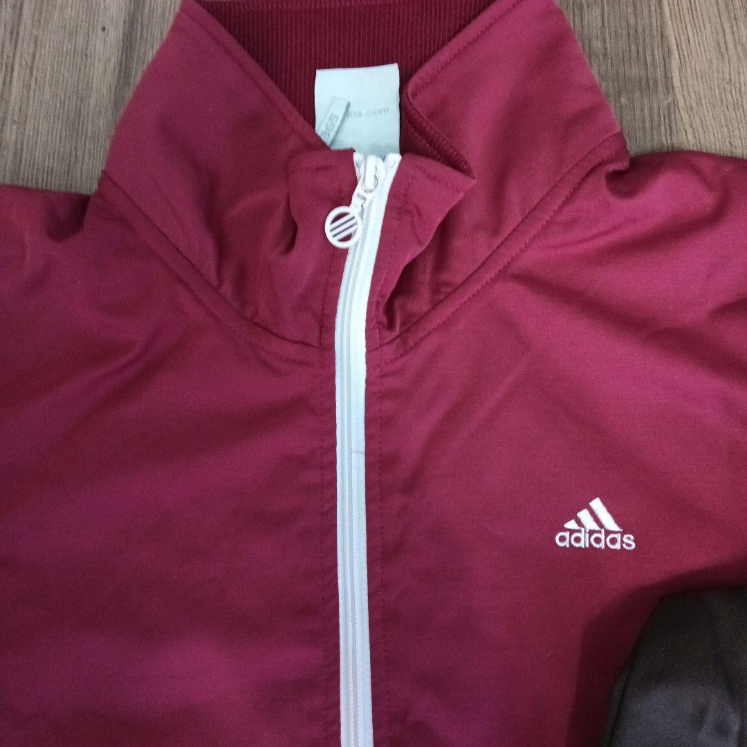 新品未使用　美品　adidas ジャージ　上下セット 赤/茶色　アディダス