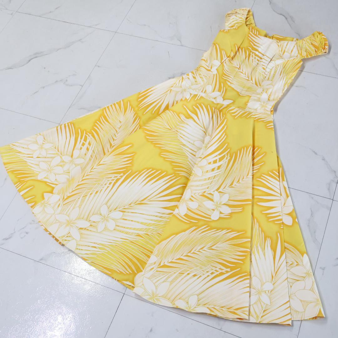 【美品 ハワイ製フラダンス用衣装】イエロー Pukalani Fashion