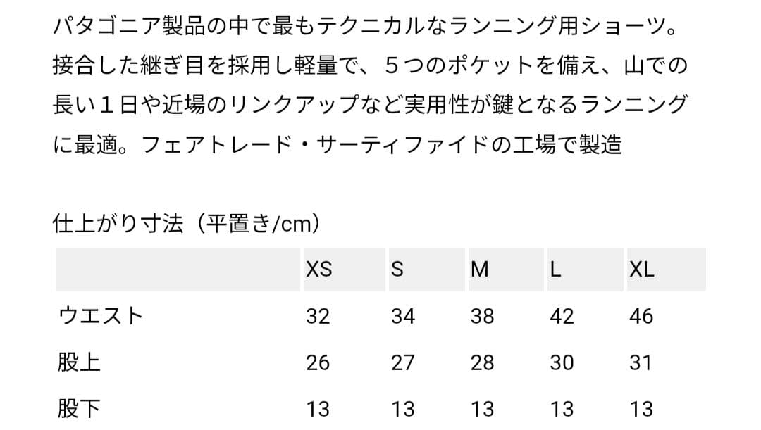 パタゴニア　ストライダープロショーツ