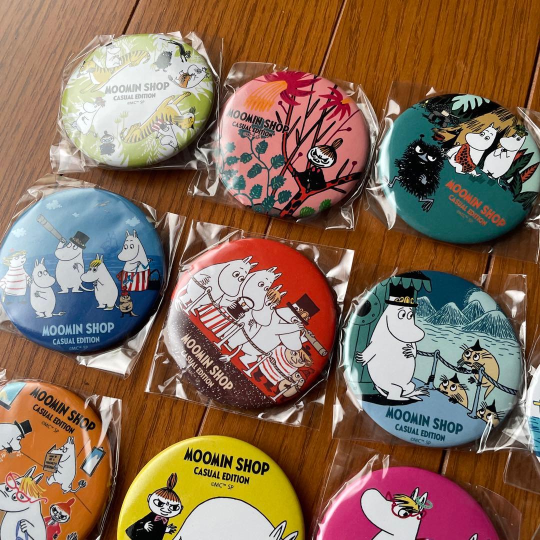 ムーミンショップカジュアルエディション 限定ランダム缶バッジコンプリート