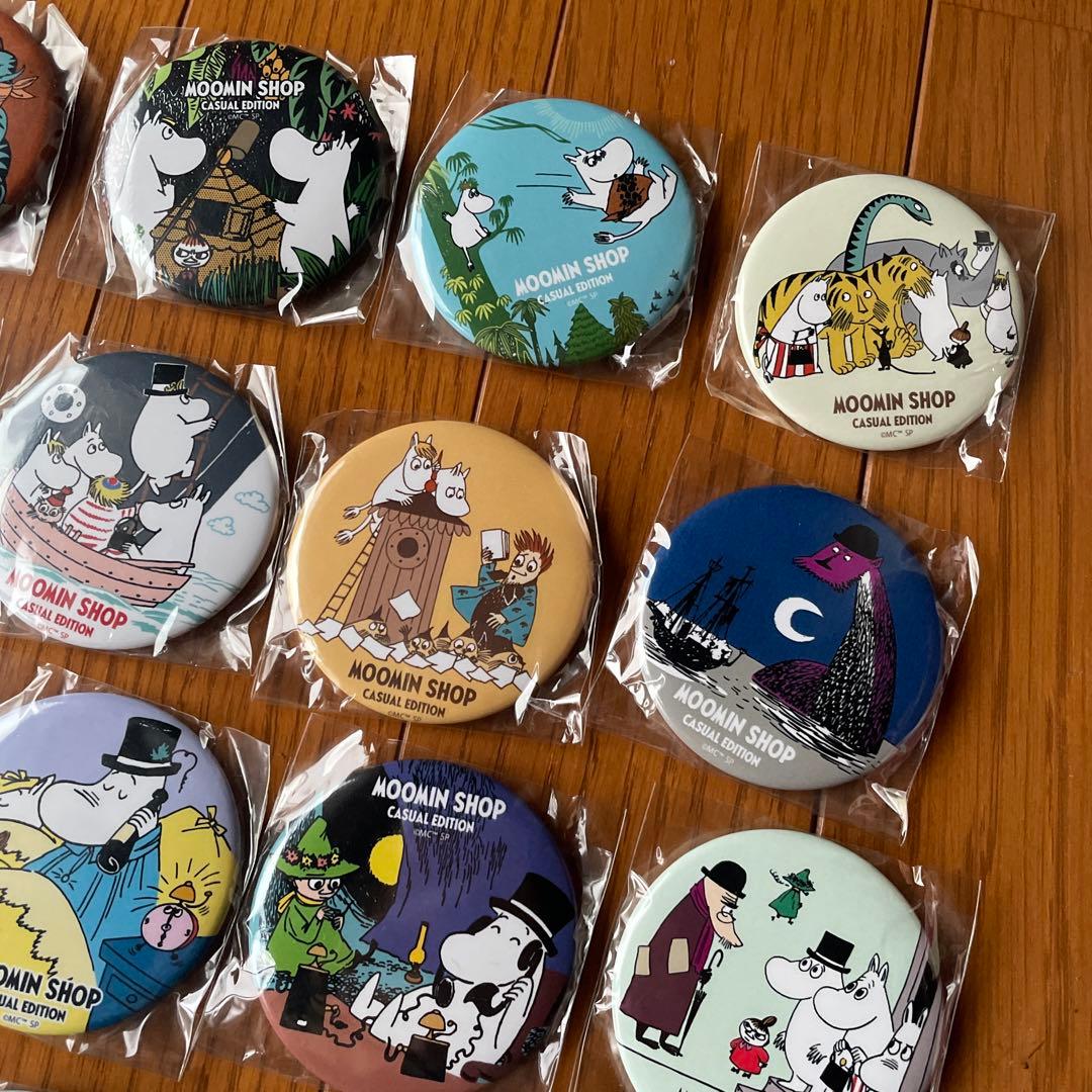 ムーミンショップカジュアルエディション 限定ランダム缶バッジコンプリート