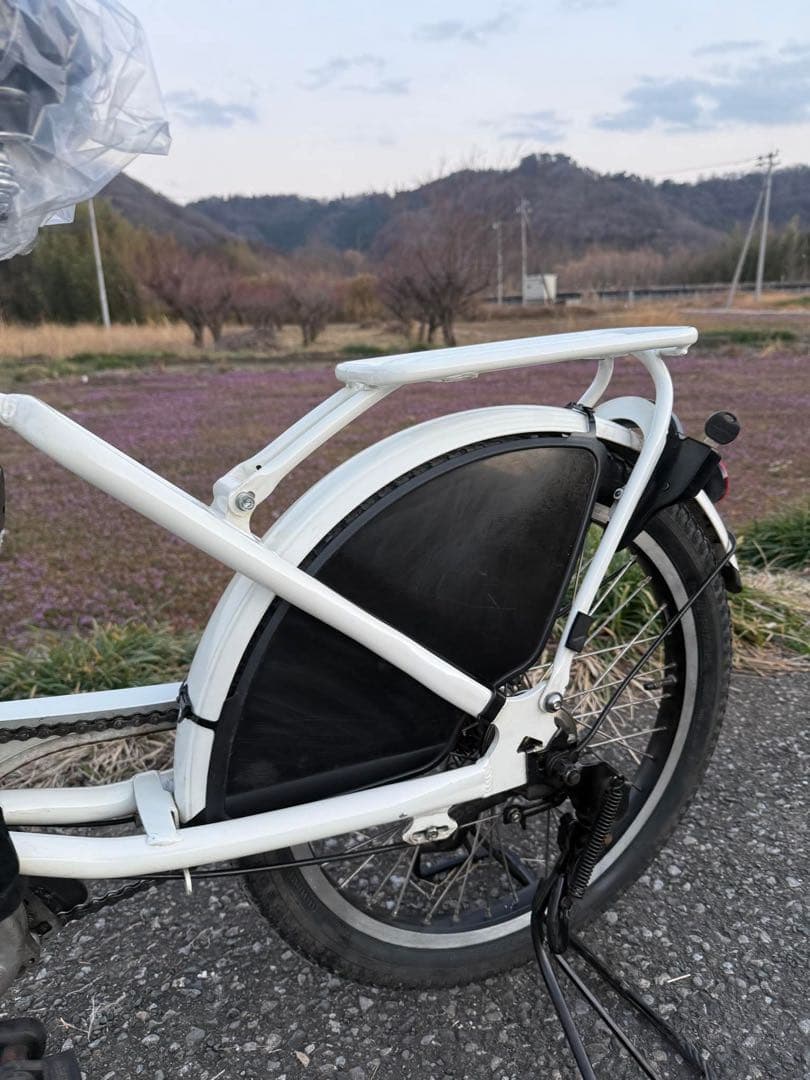 ホワイト 電動アシスト自転車 インチ
