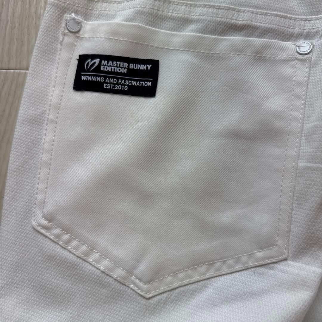 マスターバニー　パンツ　白　ホワイト　4 M〜L相当　ストレッチ　ゴルフパンツ