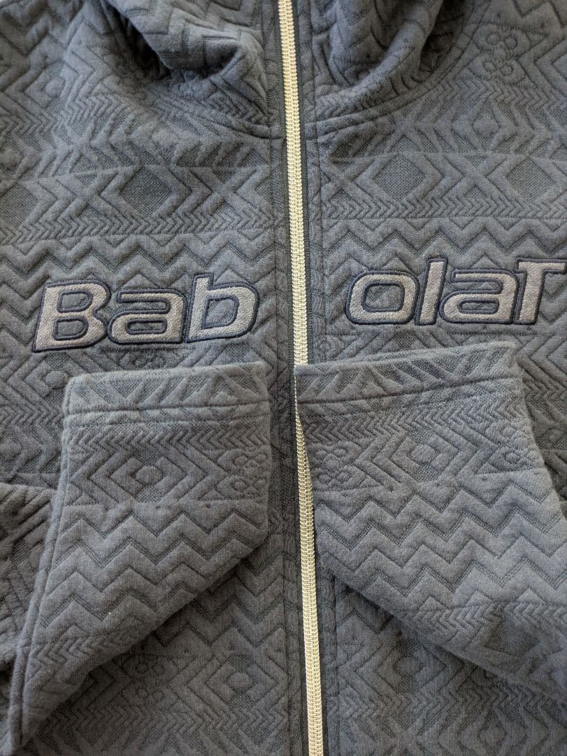 Babolat ネイビー フード付きパーカー M