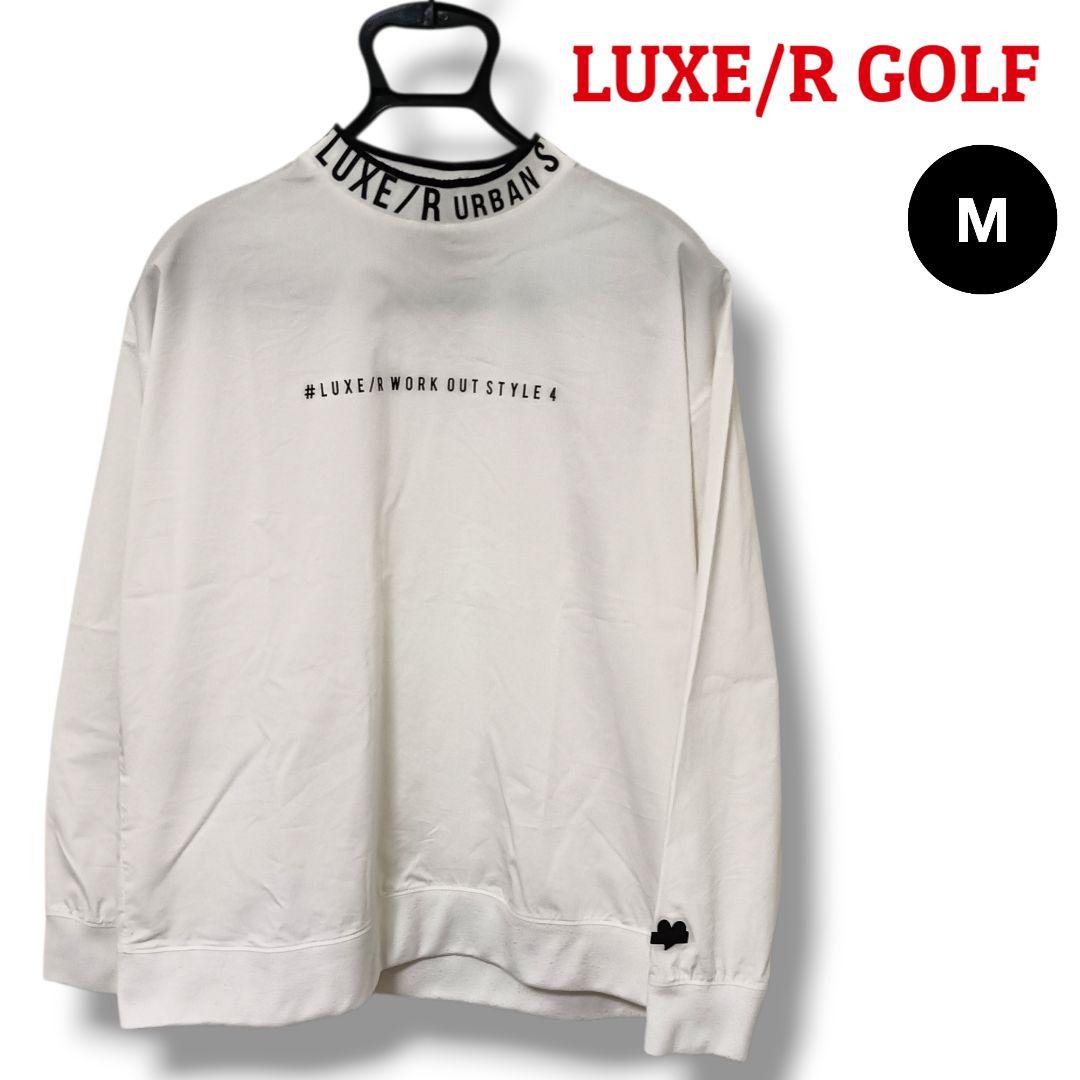 【存在感】LUXE/R GOLF プルオーバー M ホワイトメンズゴルフ