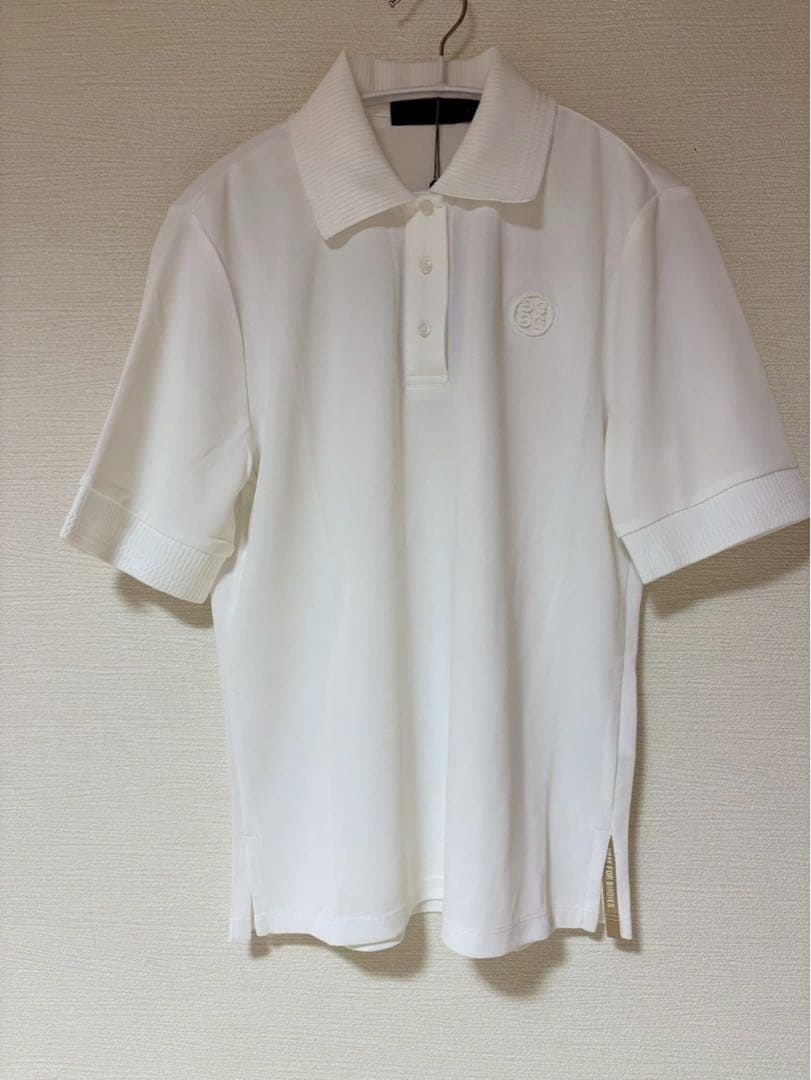 新品☞シンプル上品ジーフォア速乾性　レディースポロシャツ【白・m】半袖