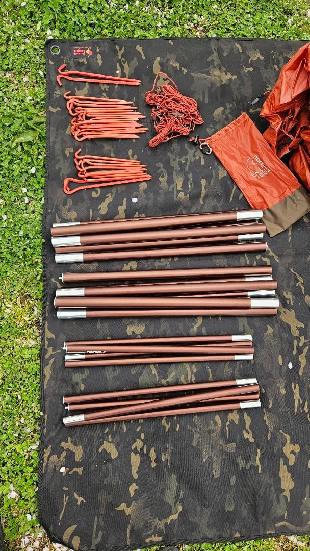 ノルディクス　スイムヘルム5 キャンプテント オレンジ色