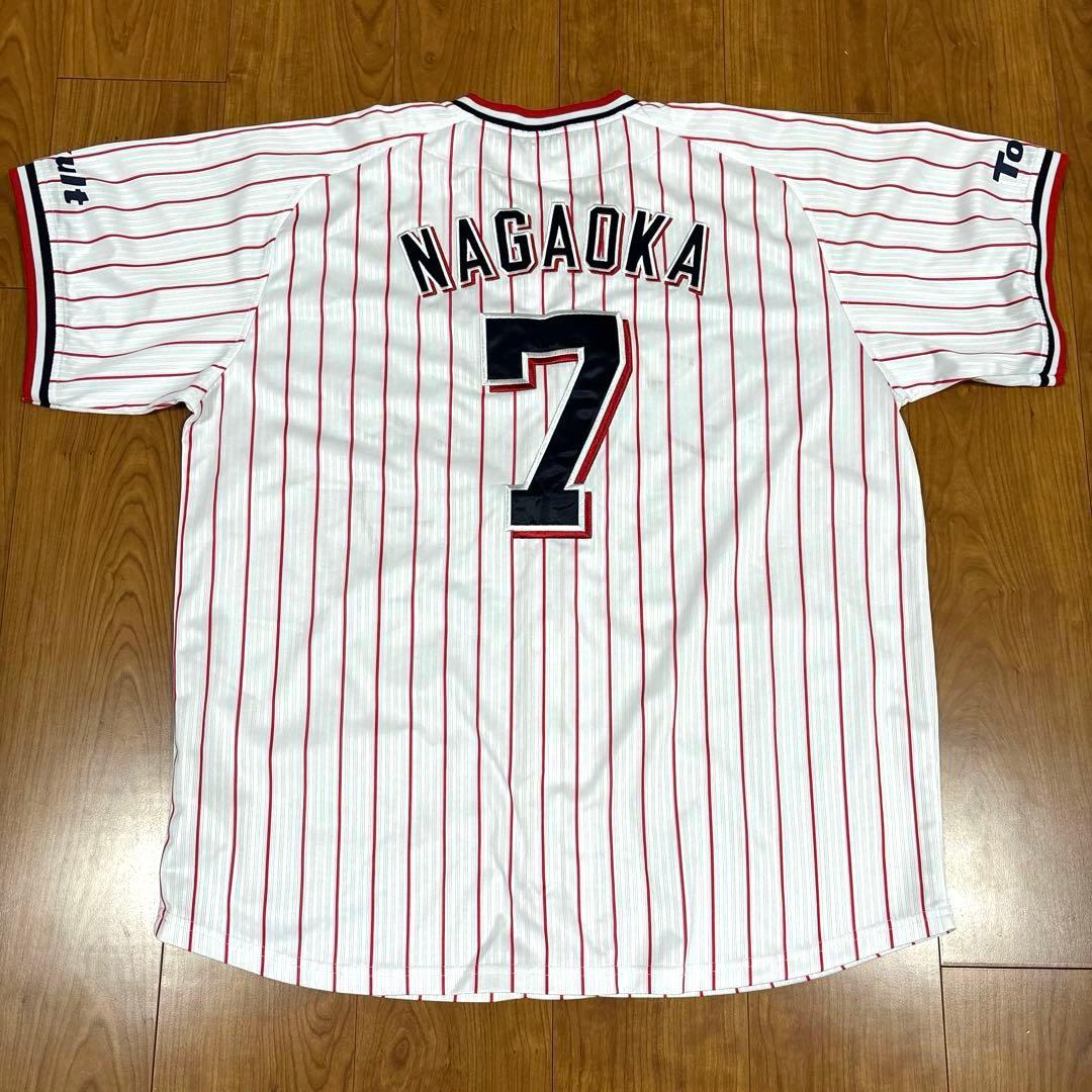 【美品】長岡秀樹　東京ヤクルトスワローズ　公式レプリカユニフォーム　Lサイズ