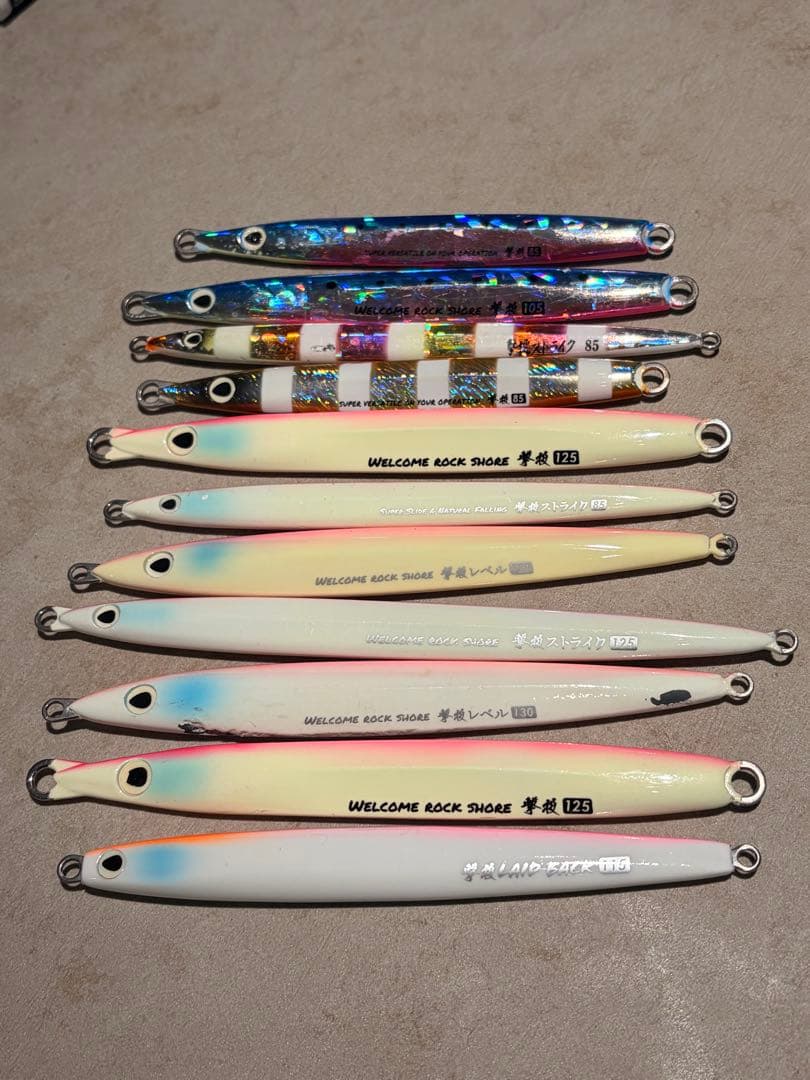 撃投ジグセット　12本　ピンクグローメイン