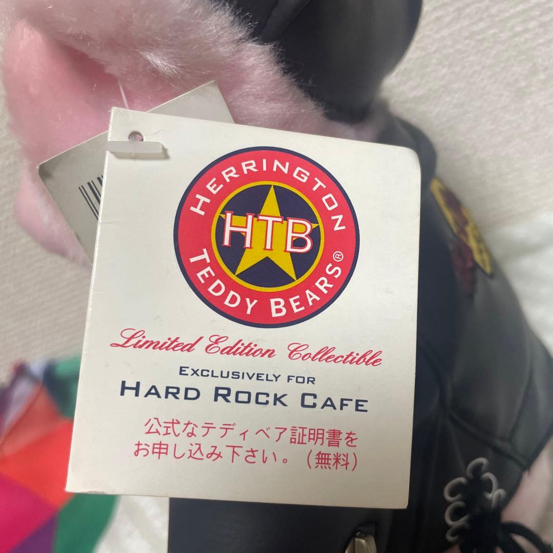 希少タグ付　ハードロックカフェ くまぬいぐるみ　OSAKA ライダースジャケット
