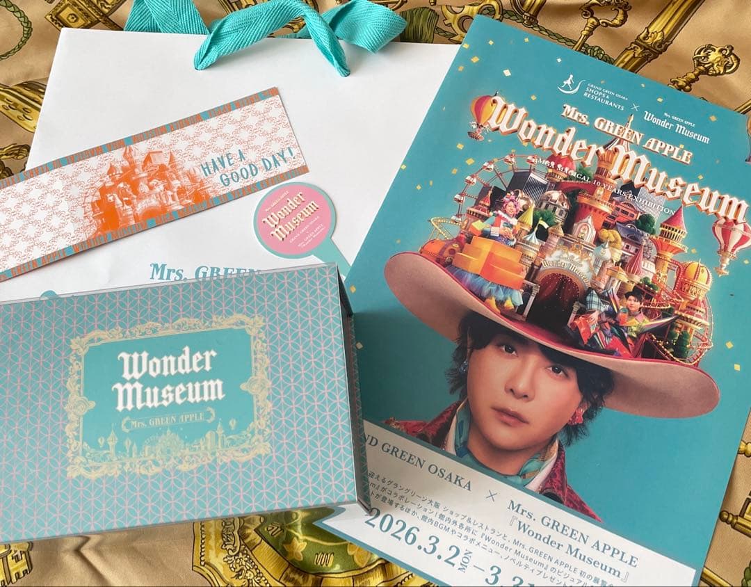 Mrs. GREEN APPLE Wonder Museum クッキー　紙袋