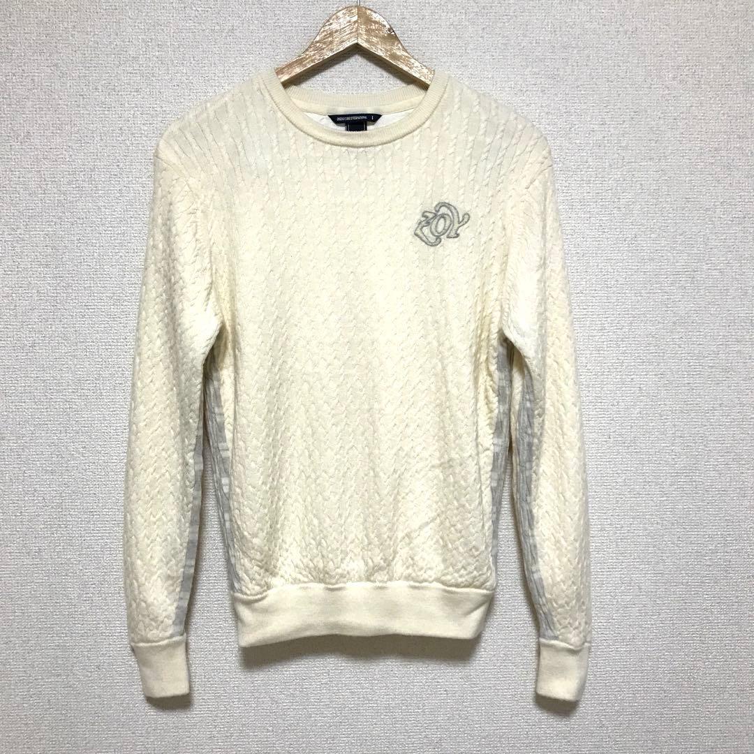 ZOY ゾーイ　CASHWOOL SWE プルオーバー 防風裏地付 ホワイト