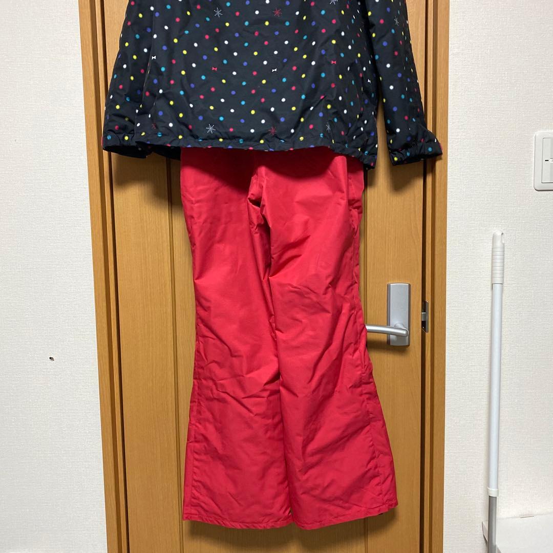 美品 Phenix フェニックス スキーウェア 160cm 女の子 ピンク×黒柄