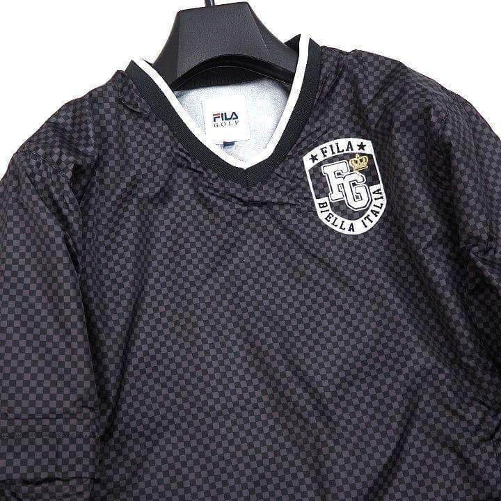 新品 フィラ ゴルフ 裏起毛 2WAY スニード ジャケット 蓄熱 ブラック L