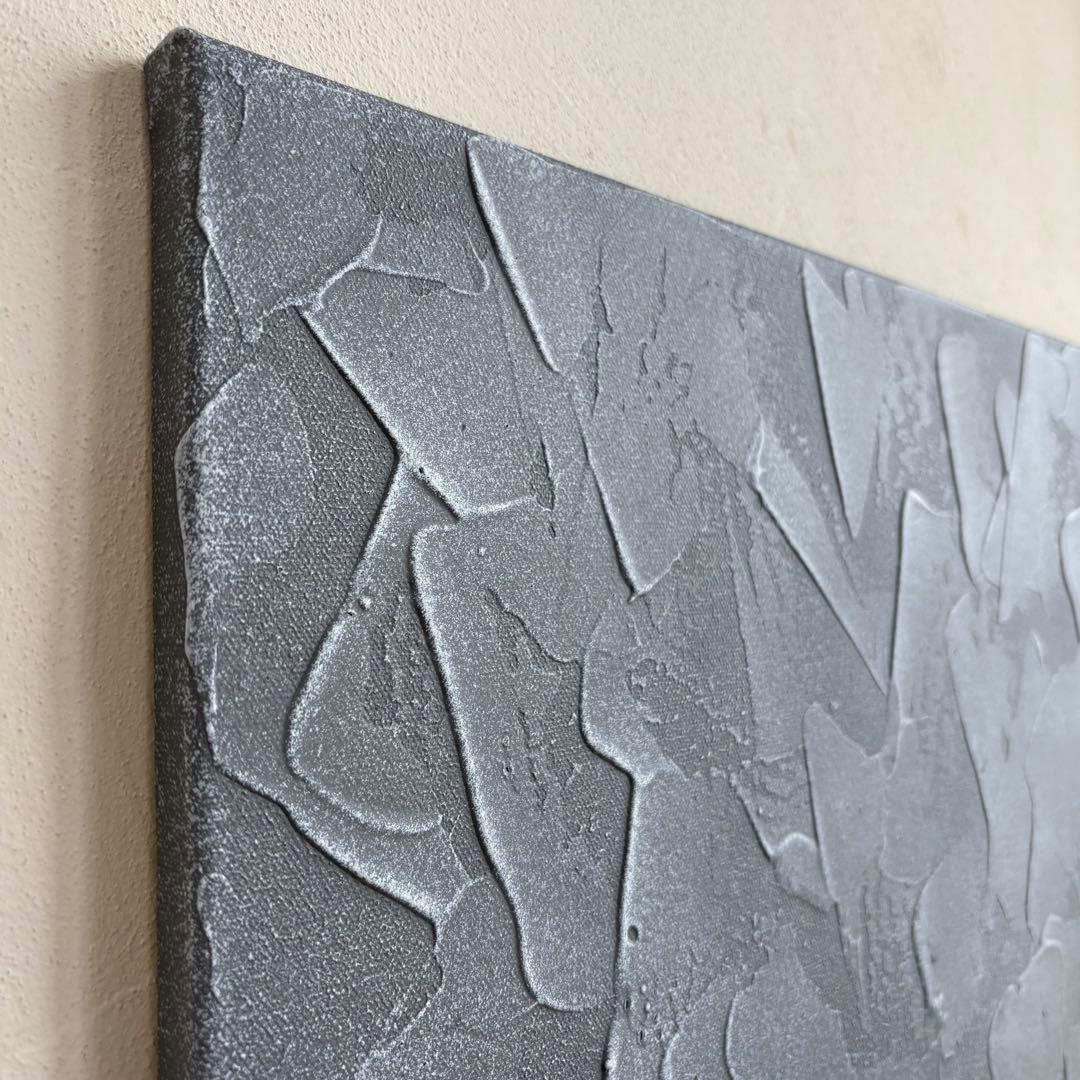 【soil（＃14）】アートパネル　テクスチャーアート　モノトーン　シンプル