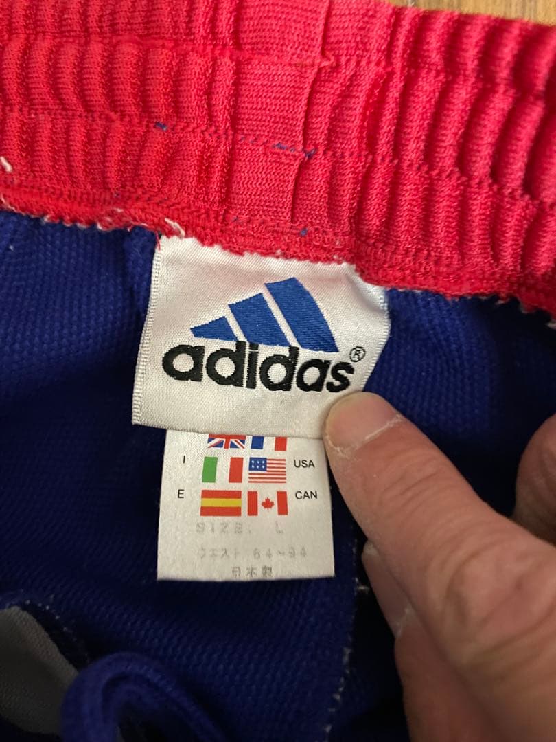 希少 90s adidas 日本代表 JFA トラックパンツ L