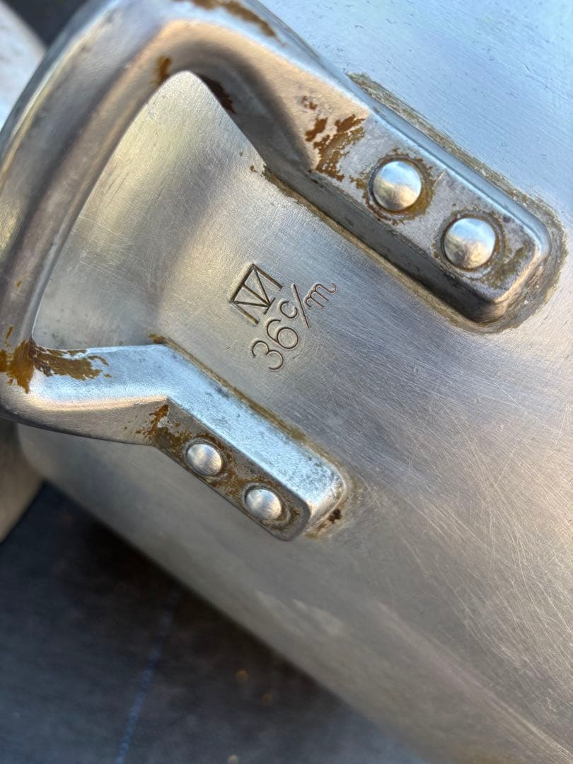業務用アルミ製 寸胴鍋　４５cm・３６cm 2個セット