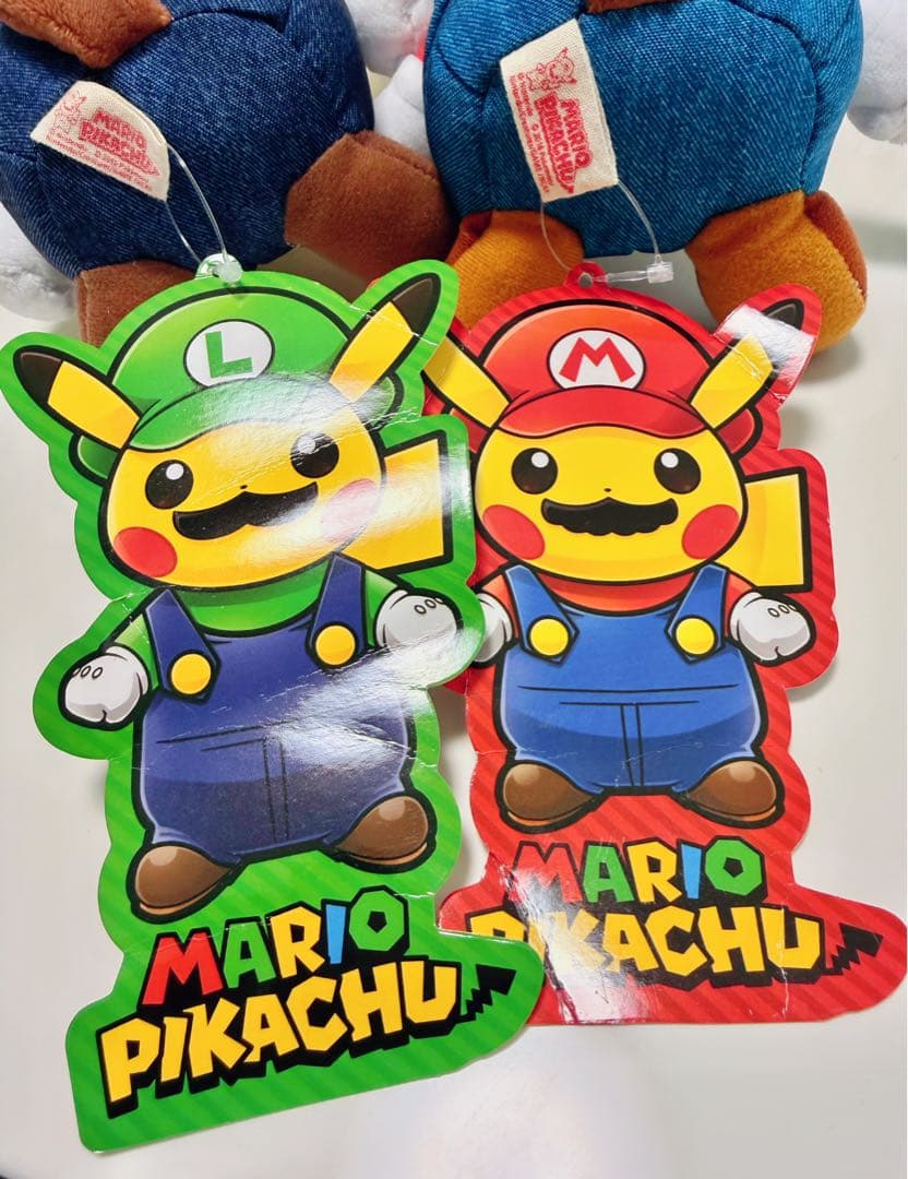 マリオピカチュウ　ルイージピカチュウ　ぬいぐるみ ポケモン