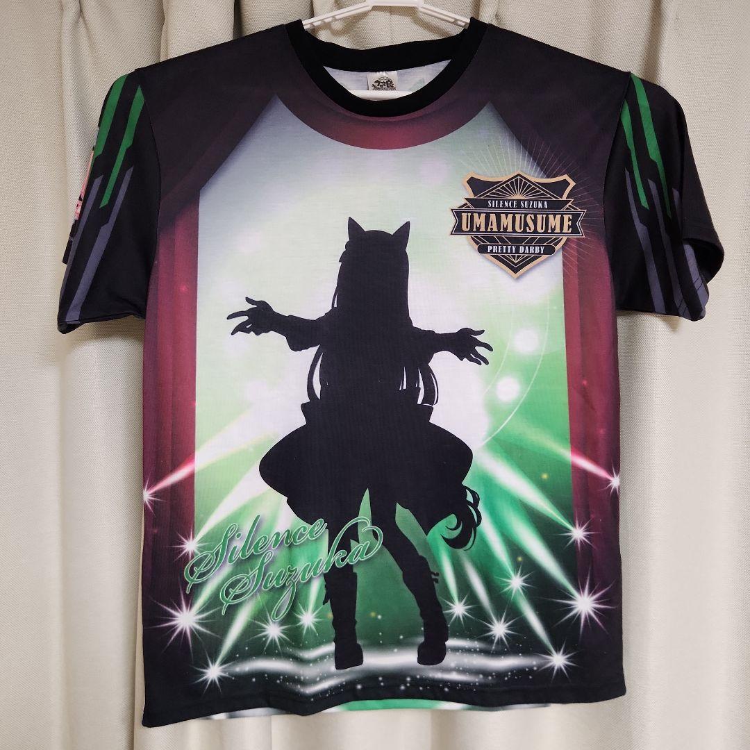 サイレンススズカ ナムコ フルカラーTシャツ ブラック