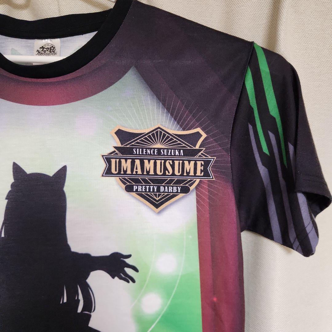 サイレンススズカ ナムコ フルカラーTシャツ ブラック