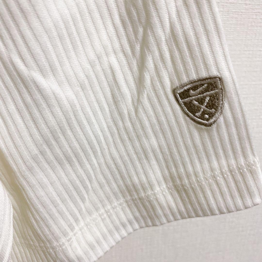 未使用　ナイキゴルフ　タイガーウッズ　モックネック　半袖　ニットTシャツ M