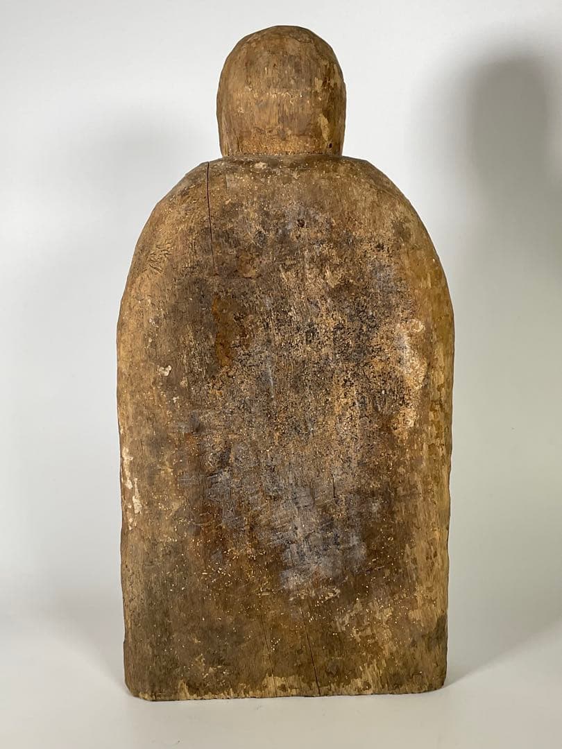 古い木彫仏　民間仏　木地師　地蔵　民藝　仏像　仏教美術　高さ約40cm