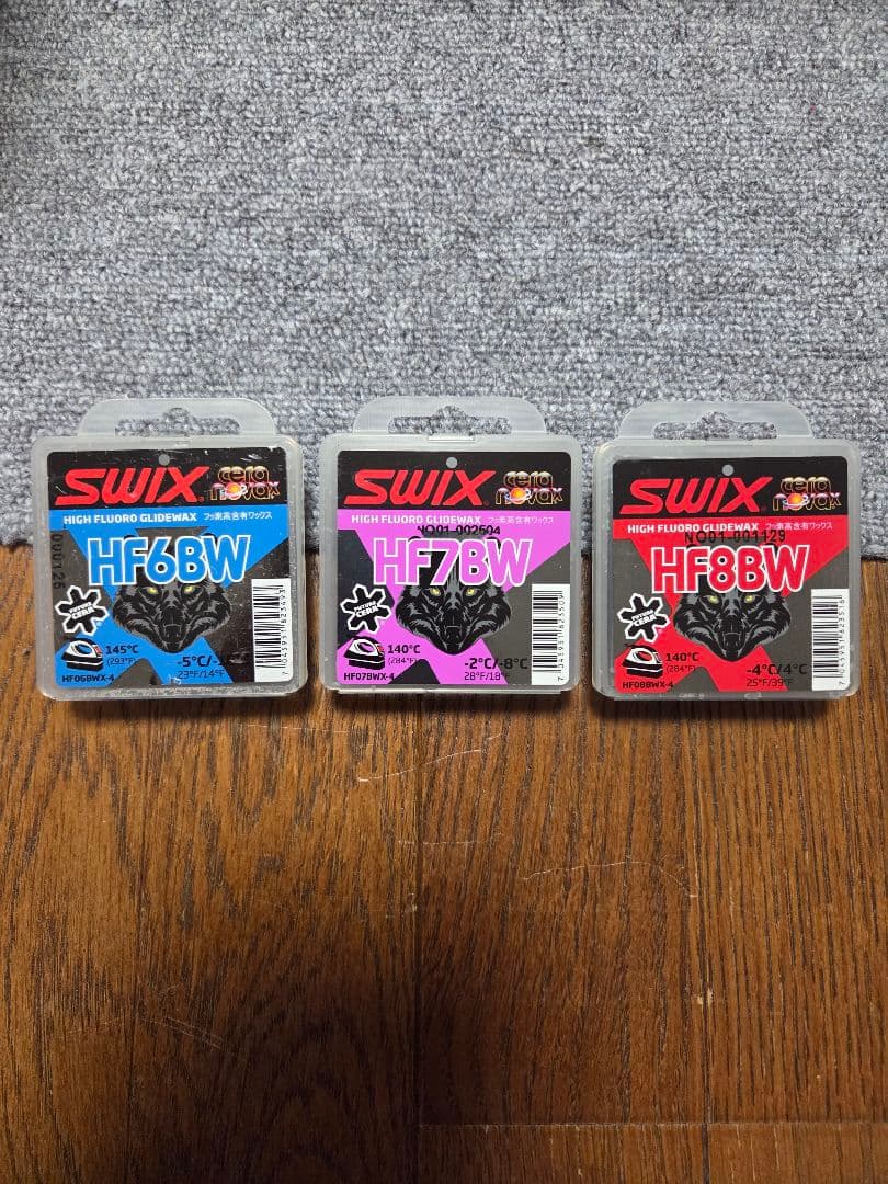 SWIX HF6BW HF7BW HF8BW スキー用ワックスセット