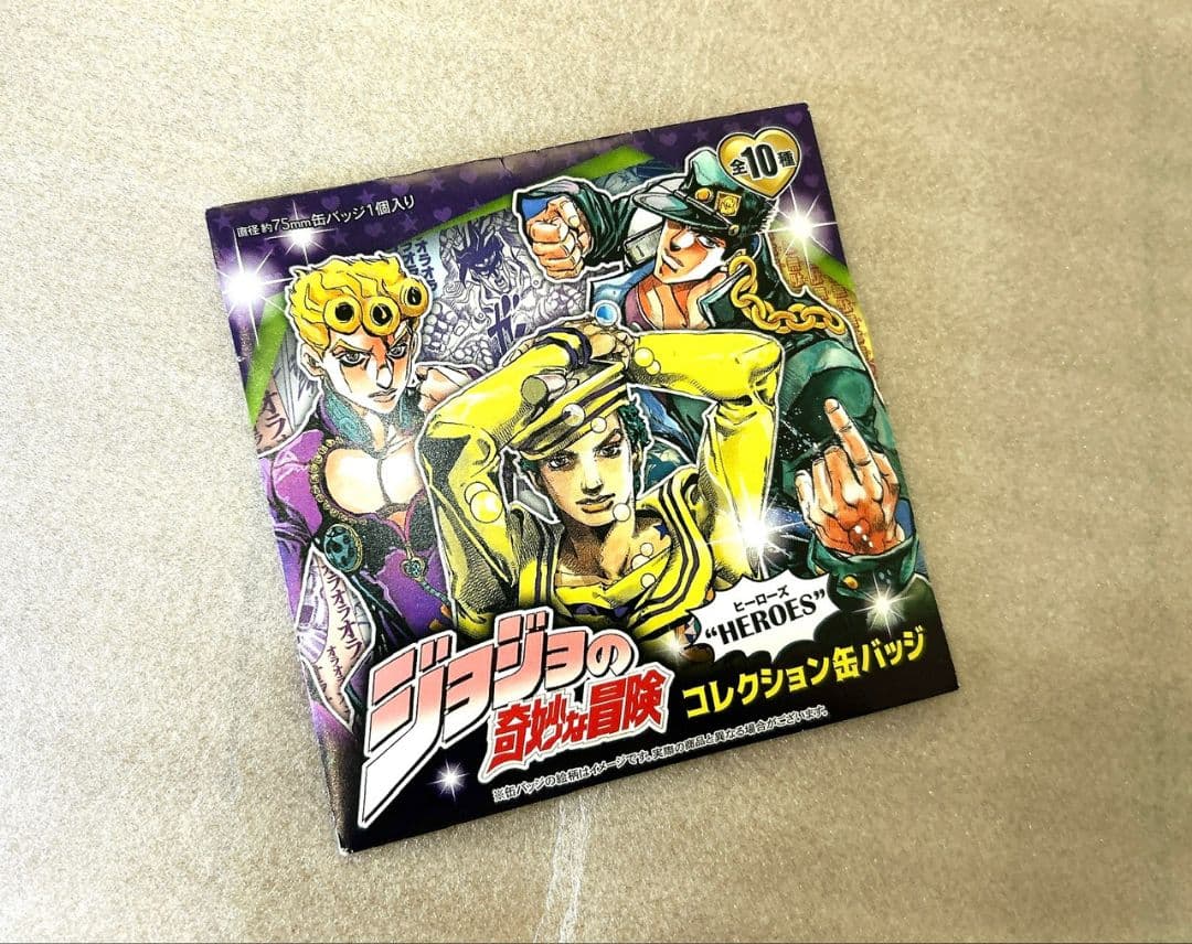 【希少】ジョジョ展 HEROES缶バッジ　ジャイロ・ツェペリ