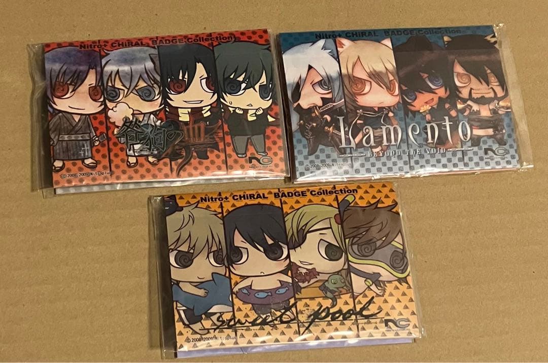 ニトロキラル　缶バッジ　咎狗の血　lamento ラメント　sweet pool