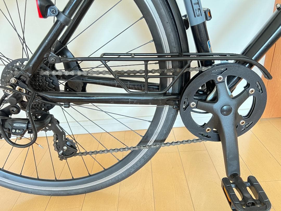 AsahiクロスバイクROOTS SLZ700 外装7段変速ブラック 引き取専用