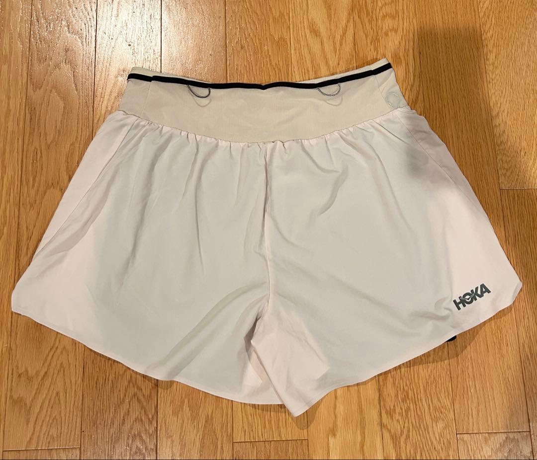 HOKA ホカ　SKYGLIDE SHORT オートミール　ランニングパンツ