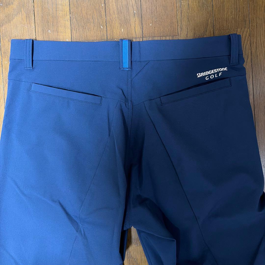 【中古】BRIDGESTONE GOLF ストレッチパンツ ネイビー系96㎝