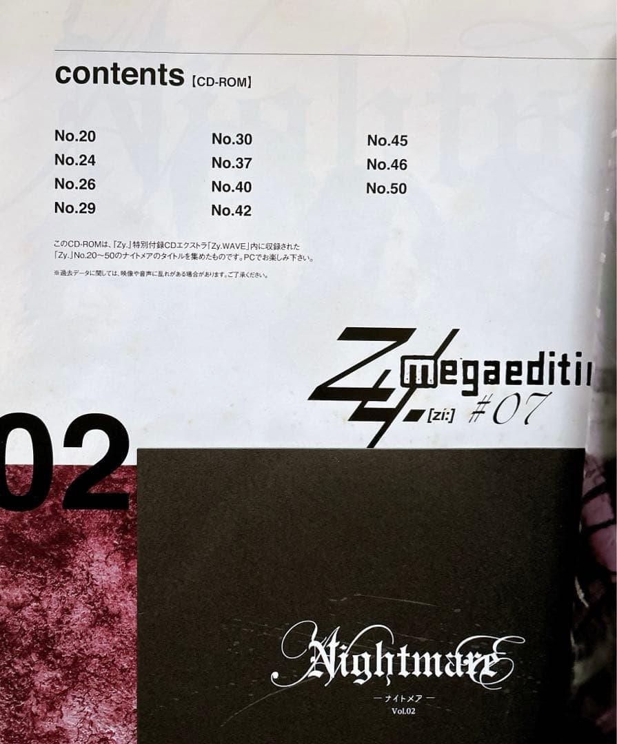 NIGHTMARE ナイトメア Zy オリジナル写真集 DVD付き 2点セット