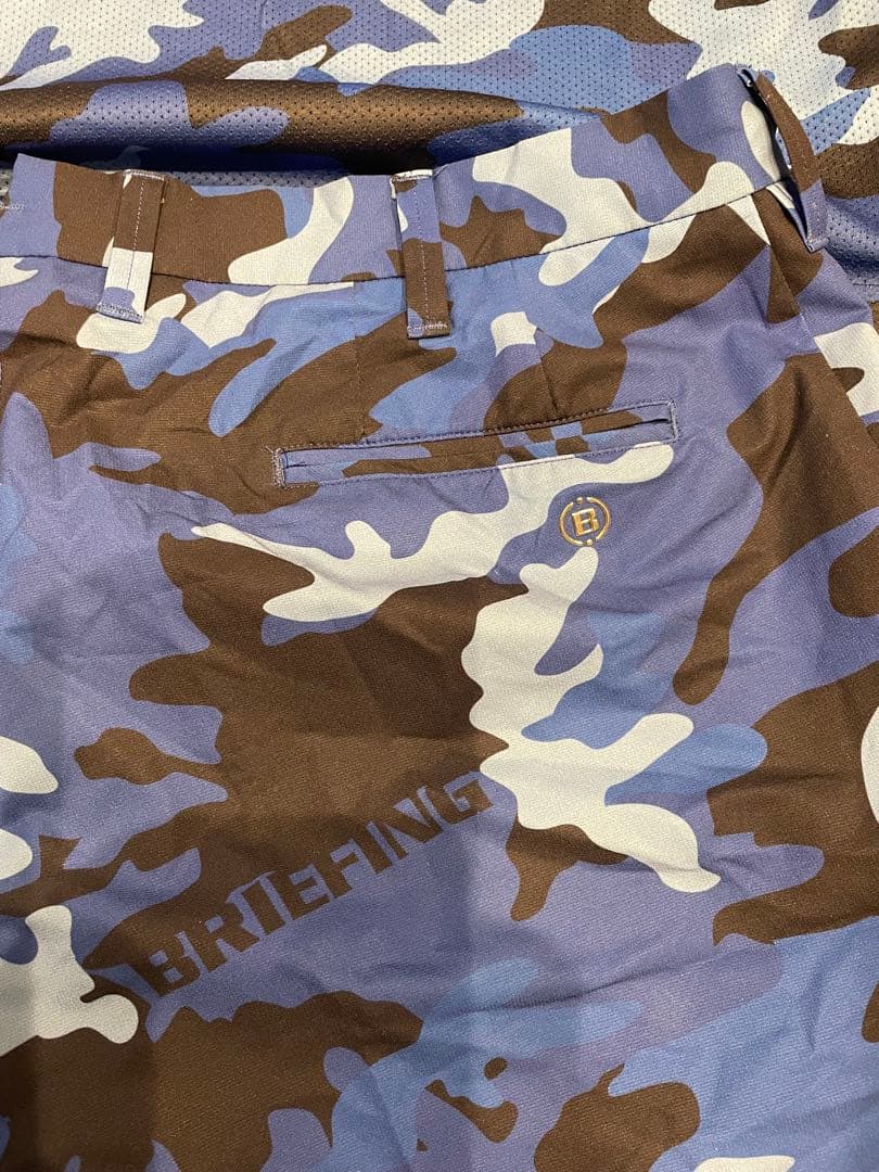 BRIEFING カモフラ柄 ポロシャツ＆ショートパンツ セット XL