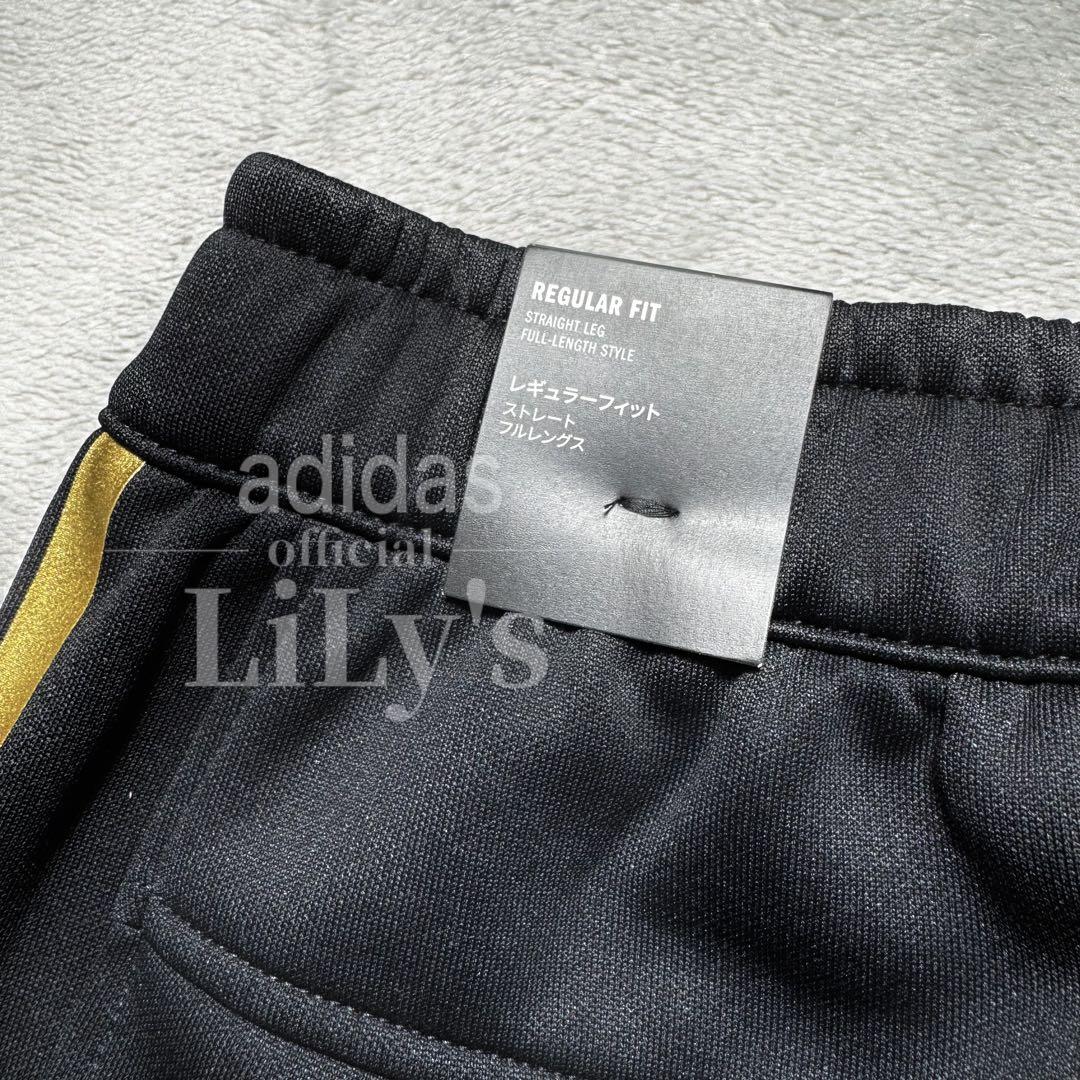 【ＸＬサイズ】新品adidas上下セットアップ　黒金　定価17,600円　裏起毛