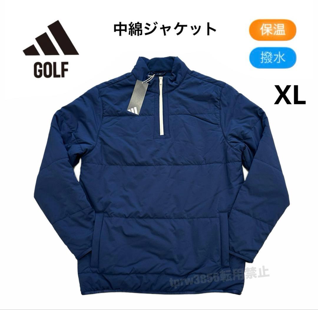 アディダス ゴルフ XL 中綿 ジャケット アウター ジャンパー 紺
